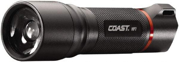 Coast Cutlery - White LED Bulb, 360 Lumens, Industrial/Tactical Flashlight - Black Aluminum Body, 4 AAA Alkaline Batteries Included - Benchmark Tooling