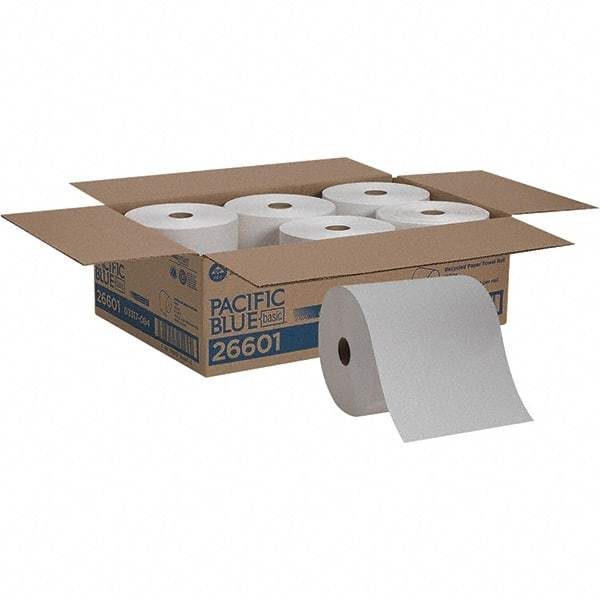 Georgia Pacific - Hard Roll of 1 Ply White Paper Towels - 7-7/8" Wide, 800' Roll Length - Benchmark Tooling