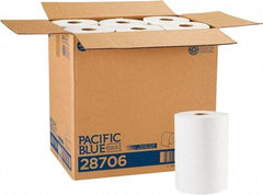 Georgia Pacific - Hard Roll of 1 Ply White Paper Towels - 7-7/8" Wide, 350' Roll Length - Benchmark Tooling