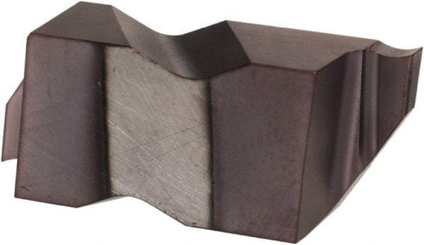 Hertel - 3047IG K Grade HC215, 1.19mm Cutting Width Carbide Grooving Insert - 1.9mm Max Depth of Cut, Right Hand, TiAlN Finish - Benchmark Tooling