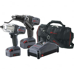 Ingersoll-Rand - 20 Volt Cordless Tool Combination Kit - Includes 1/2" High Torque Impact Wrench & 1/2" Drill/Driver, Lithium-Ion Battery Included - Benchmark Tooling