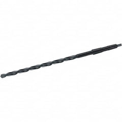 Walter-Titex - 33mm, 4MT 118° Point High Speed Steel Taper Shank Drill Bit - Oxide Finish, 320mm Flute Length, 505mm OAL, Spiral Flute, Series A4611 - Benchmark Tooling