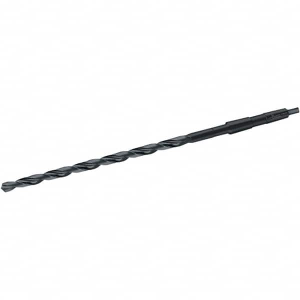 Walter-Titex - 34mm, 4MT 118° Point High Speed Steel Taper Shank Drill Bit - Oxide Finish, 340mm Flute Length, 530mm OAL, Spiral Flute, Series A4611 - Benchmark Tooling