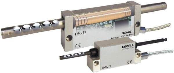 Newall - 116" Max Measuring Range, 5 & 10 µm Resolution, 126" Scale Length, Inductive DRO Linear Scale - 10 µm Accuracy, IP67, 11-1/2' Cable Length, Series DSG-TT - Benchmark Tooling