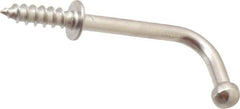 Sugatsune - 3/4" High x 7/64" Thick, Coat & Hat Hooks - 1-3/32" Projection, Polished - Benchmark Tooling