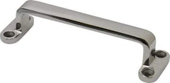 Sugatsune - 17/64" Handle Diam, Unfinished Steel Drawer Pull - 1-1/16" Projection, 4-11/64" Center to Center - Benchmark Tooling