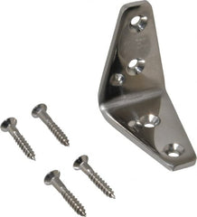 Sugatsune - 1-5/8" Long x 1" Wide, 18-8 Stainless Steel, Wide Corner Brackets - Benchmark Tooling