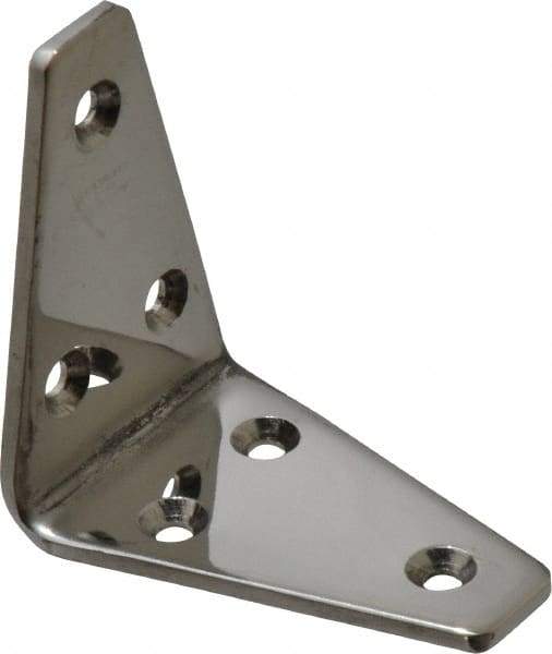 Sugatsune - 2-3/16" Long x 1-3/8" Wide, 18-8 Stainless Steel, Wide Corner Brackets - Benchmark Tooling