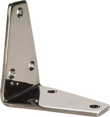 Sugatsune - 3-5/32" Long x 1-31/32" Wide, 18-8 Stainless Steel, Wide Corner Brackets - Benchmark Tooling