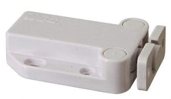 Sugatsune - 2-1/4" Long x 1-3/8" Wide x 5/8" High, Plastic Safe Push Latch - MC-37 Catch - White Finish - Benchmark Tooling