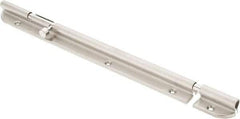 Sugatsune - 10-3/4" Long, 1-3/32" Wide Stainless Steel Barrel Bolts - Nickel Plated - Benchmark Tooling