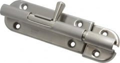 Sugatsune - 4-3/8" Long, 1" Wide Stainless Steel Barrel Bolts - Nickel Plated - Benchmark Tooling