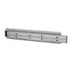 Sugatsune - 15.74" Slide Length, 17.16" Travel Length, Stainless Steel Ball Bearing Slide TSS3 - 1-1/16" Wide, 1-3/4" High, 198 Lb Capacity at Full Extension, Satin Finish - Benchmark Tooling