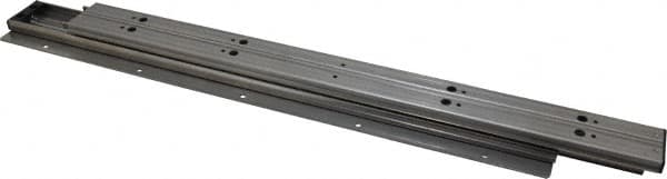 Sugatsune - 19.68" Slide Length, 21.1" Travel Length, Stainless Steel Ball Bearing Slide TSS3 - 1-1/16" Wide, 1-3/4" High, 187 Lb Capacity at Full Extension, Satin Finish - Benchmark Tooling