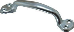 Made in USA - 8-5/16" Long x 1-1/16" Wide, Steel Heavy Duty Door Pull - Zinc Coated - Benchmark Tooling