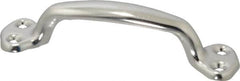 Made in USA - 8-5/16" Long x 1-1/16" Wide, Steel Heavy Duty Door Pull - Stainless Coated - Benchmark Tooling