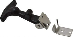 Value Collection - 2" Long x 1-27/32" Wide x 7/8" High, Hood Latch - Rubber & Steel, with Black Finish - Benchmark Tooling