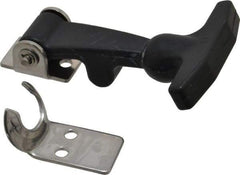 Value Collection - 4-1/32" Long x 2-13/32" Wide x 1-1/8" High, Hood Latch - Rubber & Steel, with Black Finish - Benchmark Tooling