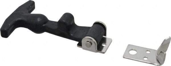 Value Collection - 5-3/8" Long x 3-1/8" Wide x 1-3/8" High, Hood Latch - Rubber & Steel, with Black Finish - Benchmark Tooling