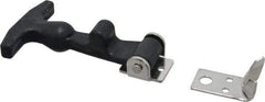 Value Collection - 5-3/8" Long x 3-1/8" Wide x 1-3/8" High, Hood Latch - Rubber & Steel, with Black Finish - Benchmark Tooling
