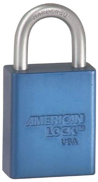 American Lock - Keyed Alike Conductive Lockout Padlock - 3" Shackle Clearance, 1/4" Shackle Diam, 1.8" Body Height x 1-1/2" Body Width, Green, 5 Pins - Benchmark Tooling