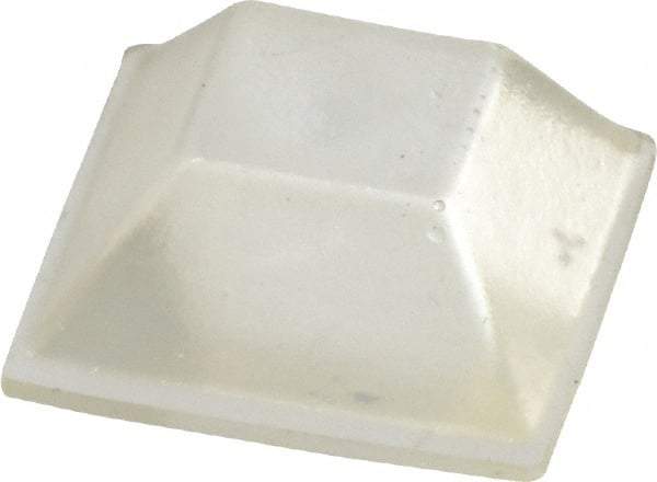 Made in USA - 0.81" Wide x 0.3" High, Self Adhesive Polyurethane Bumpers - Tapered Square - Benchmark Tooling