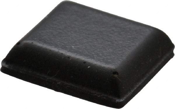 Made in USA - 0.4" Wide x 0.1" High, Self Adhesive Polyurethane Bumpers - Tapered Square - Benchmark Tooling