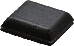 Made in USA - 0.4" Wide x 0.1" High, Self Adhesive Polyurethane Bumpers - Tapered Square - Benchmark Tooling