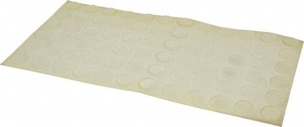 Made in USA - 0.81" Wide x 0.12" High, Self Adhesive Polyurethane Bumpers - Tapered Cylindrical - Benchmark Tooling