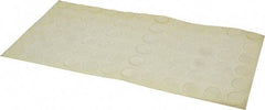 Made in USA - 0.81" Wide x 0.12" High, Self Adhesive Polyurethane Bumpers - Tapered Cylindrical - Benchmark Tooling