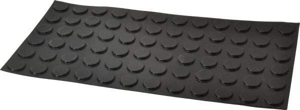 Made in USA - 0.81" Wide x 0.12" High, Self Adhesive Polyurethane Bumpers - Tapered Cylindrical - Benchmark Tooling
