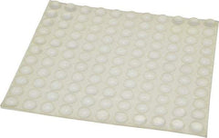 Made in USA - 0.44" Wide x 0.2" High, Self Adhesive Polyurethane Bumpers - Hemispherical - Benchmark Tooling