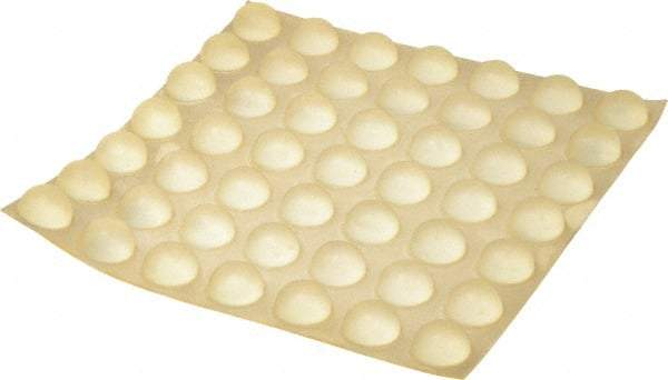 Made in USA - 0.7" Wide x 0.38" High, Self Adhesive Polyurethane Bumpers - Hemispherical - Benchmark Tooling