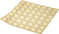 Made in USA - 0.7" Wide x 0.38" High, Self Adhesive Polyurethane Bumpers - Hemispherical - Benchmark Tooling