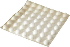 Made in USA - 0.7" Wide x 0.38" High, Self Adhesive Polyurethane Bumpers - Hemispherical - Benchmark Tooling