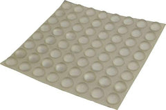 Made in USA - 0.62" Wide x 0.31" High, Self Adhesive Polyurethane Bumpers - Hemispherical - Benchmark Tooling