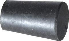 Made in USA - 1/2" Small End, 43/64" Large End Diam, Size 0, Tapered Rubber Stopper - 38 to 48 Shore A Durometer Hardness - Benchmark Tooling