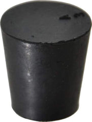 Made in USA - 45/64" Small End, 15/16" Large End Diam, Size 3, Tapered Rubber Stopper - 38 to 48 Shore A Durometer Hardness - Benchmark Tooling