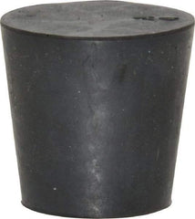 Made in USA - 25/32" Small End, 1-1/64" Large End Diam, Size 4, Tapered Rubber Stopper - 38 to 48 Shore A Durometer Hardness - Benchmark Tooling