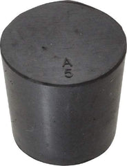 Made in USA - 29/32" Small End, 1-1/16" Large End Diam, Size 5, Tapered Rubber Stopper - 38 to 48 Shore A Durometer Hardness - Benchmark Tooling