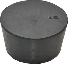 Made in USA - 1-21/32" Small End, 1-31/32" Large End Diam, Size 10, Tapered Rubber Stopper - 38 to 48 Shore A Durometer Hardness - Benchmark Tooling