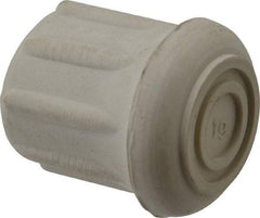 Made in USA - 7/8" ID, Rubber Crutch Tip - 1-1/2" Overall Height - Benchmark Tooling