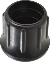 Made in USA - 1-1/4" ID, Rubber Crutch Tip - 1-3/4" Overall Height - Benchmark Tooling