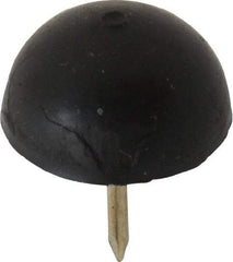 Made in USA - 11/16" High, Rubber Tack In Bumpers - Round Head, 1/2x5/16x3/8 Dimensions - Benchmark Tooling