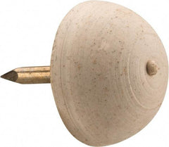 Made in USA - 11/16" High, Rubber Tack In Bumpers - Round Head, 1/2x5/16x3/8 Dimensions - Benchmark Tooling