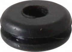 Made in USA - 1/2" OD, 7/32" Thick Flexible Grommet - Rubber, 3/8" Slot Diam x 1/16" Slot Width - Benchmark Tooling