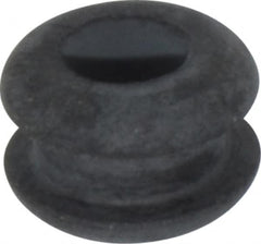 Made in USA - 7/16" OD, 9/32" Thick Flexible Grommet - Rubber, 5/16" Slot Diam x 1/8" Slot Width - Benchmark Tooling