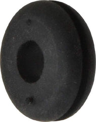 Made in USA - 7/8" OD, 5/16" Thick Flexible Grommet - Rubber, 5/8" Slot Diam x 1/16" Slot Width - Benchmark Tooling
