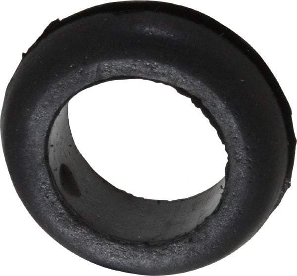 Made in USA - 13/16" OD, 9/32" Thick Flexible Grommet - Rubber, 5/8" Slot Diam x 1/16" Slot Width - Benchmark Tooling