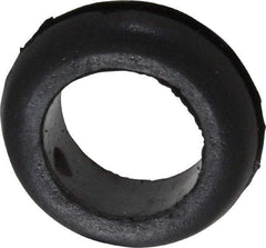 Made in USA - 13/16" OD, 9/32" Thick Flexible Grommet - Rubber, 5/8" Slot Diam x 1/16" Slot Width - Benchmark Tooling